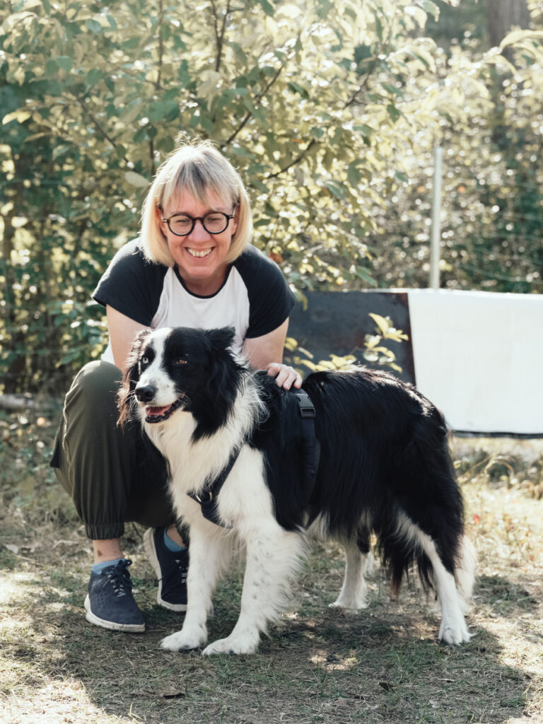 Sandra Grittke und ihr Border Collie